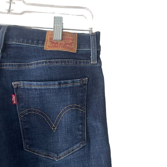 Levi Strauss & Co Women's Size 29 Dark Wash Blue Curvy Bootcut Jeans - Picture 7 of 11